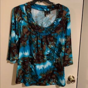 Plus size multi colored tunic